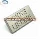 High Quality Custom Engraved Pearl Nickle Brand Metal Logo Labels for Handbags / Purse