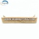 Rectangle Gold Custom Engraved Metal Brand Logo Labels for Handbags