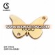 Small butterfly shape designer custom sewing metal logo tags for bag/jeans