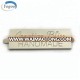 Attractive Rectangle Matt Silver Logo Label Engraved Custom Metal Label for Bag