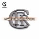 Pin on fashion brand logo plate hollow gun bag metal tag by customized